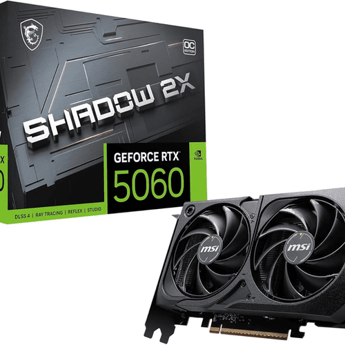 Placa de Vídeo MSI GeForce RTX 5060 Shadow 2X OC 8 GB